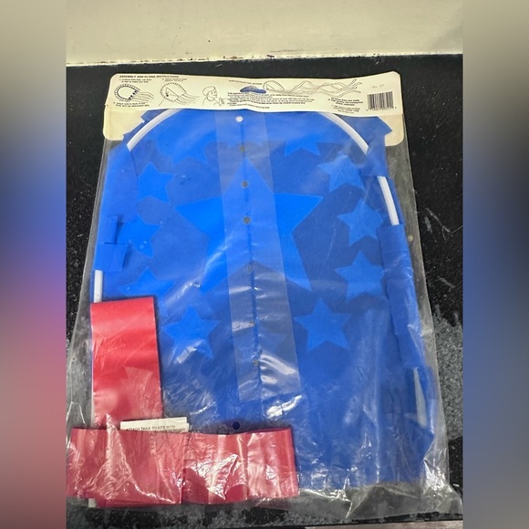 Vintage 1987 Gayla Dragon Style Kite Stars & Stripes #721 - 7.5' Tail - Picture 3 of 6